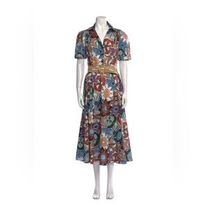 Missoni cotton Floral Midi Dress in Multicolor size it 44